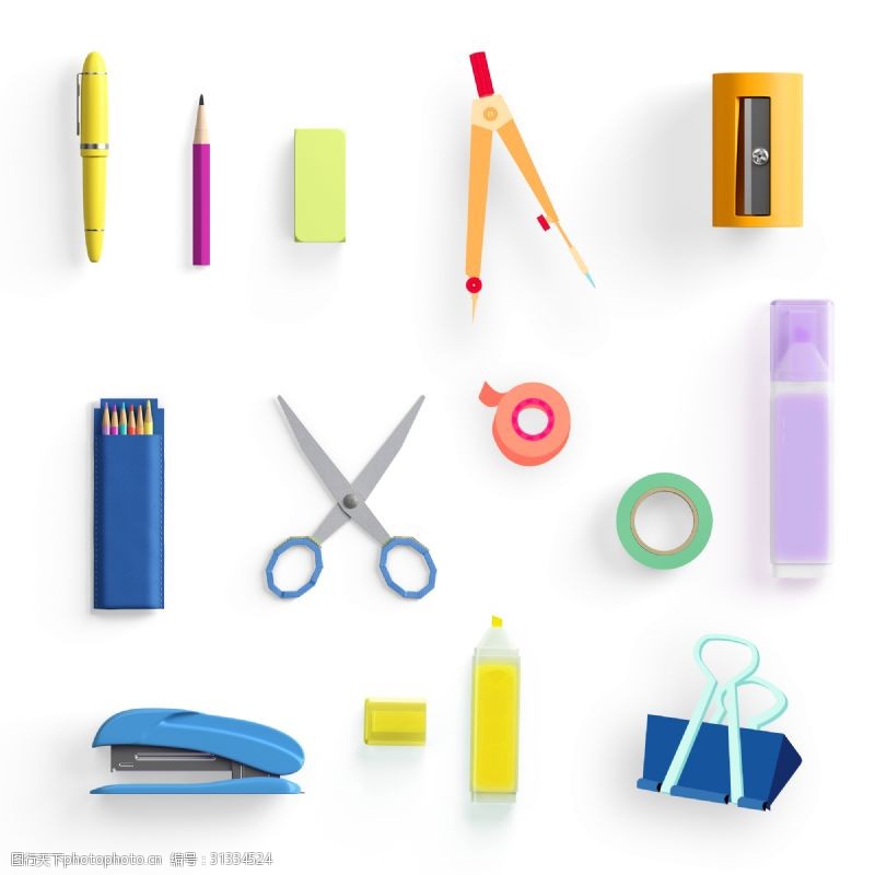 卡通订书机图片素材