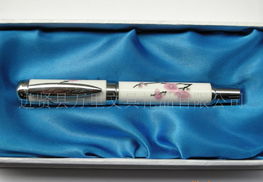 陶瓷墨水笔 脸谱青花瓷笔 脸谱礼品笔 wl陶瓷钢笔价格 厂家 图片